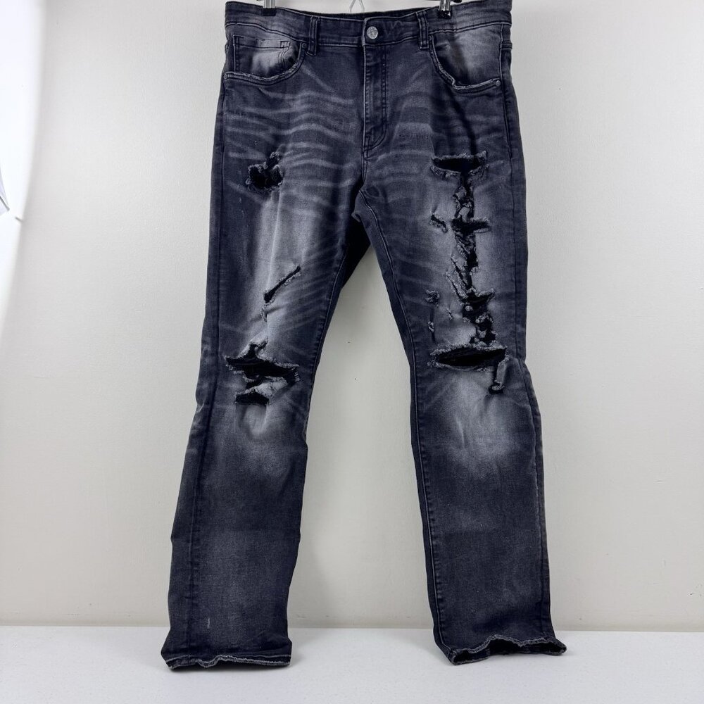 Jordan Craig Legacy Edition Collin’s Black Wash Distressed Jeans 38